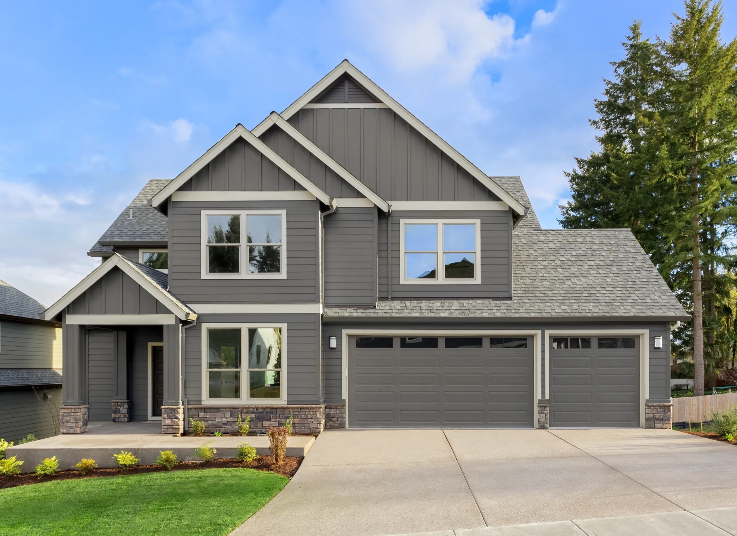 Residential exterior painting project