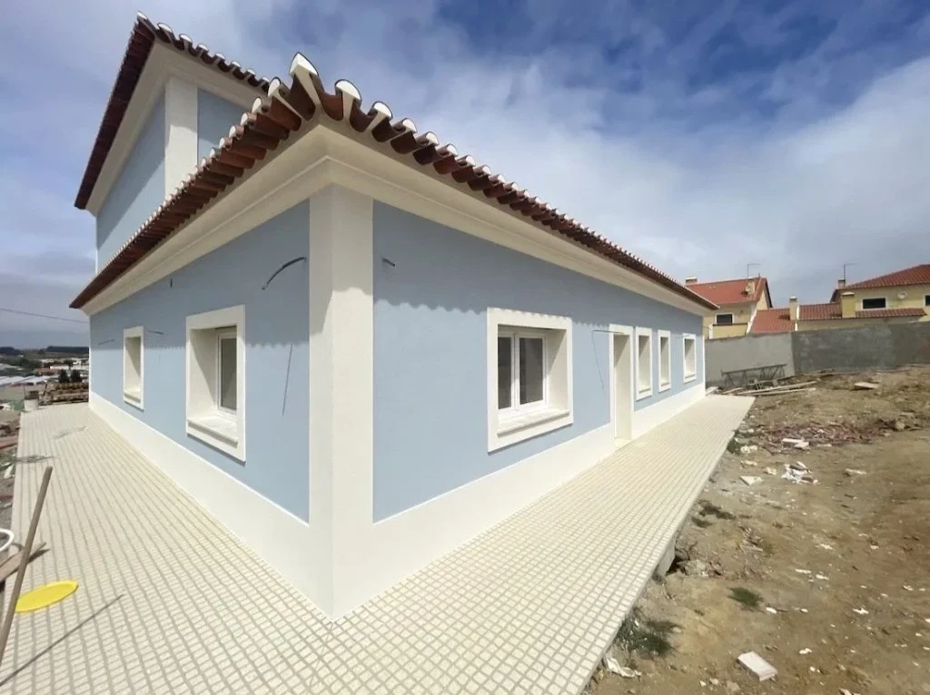 Freshly painted house exterior